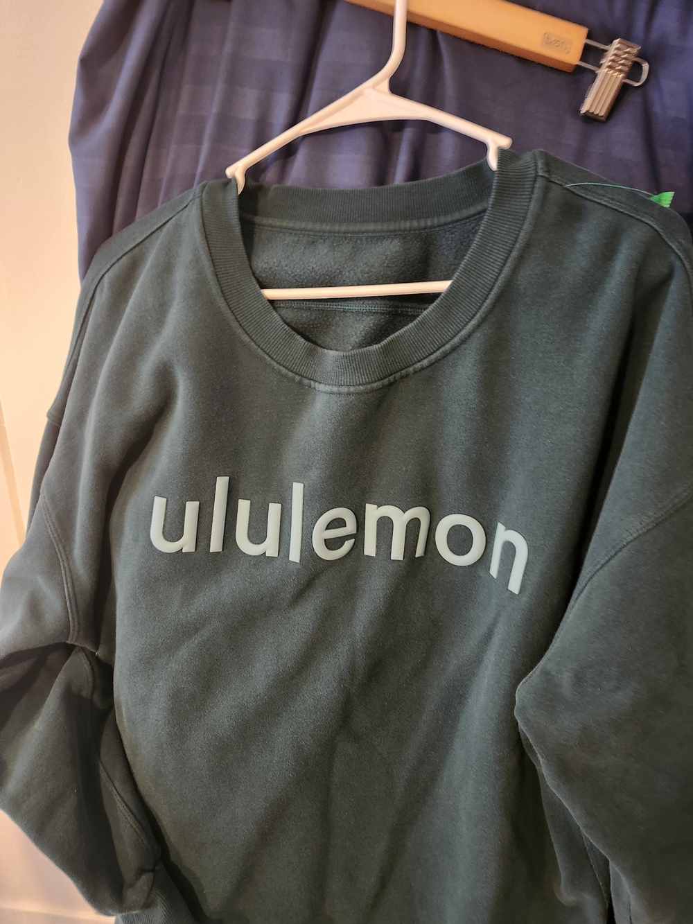 lululemon Green Logo Crewneck Sweatshirt